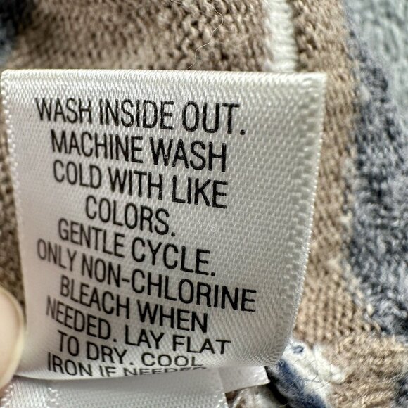 Croft & Barrow Lightweight Sweater Women 1X Multi Striped Long Sleeve Round Neck - Picture 7 of 10